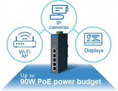 EKI-Switche mit 90W PoE Leistung