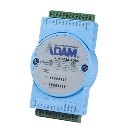 ADAM-4055-C (+Modbus) - Remote-I/O-Modul 8/8-Kanal-Digital-E/A-Modul für RS485-Feldbus