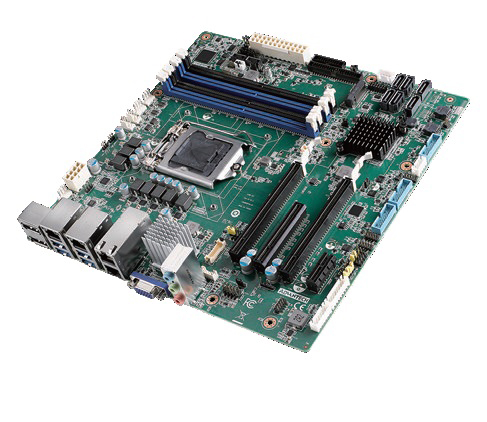 AIMB-587F-00A1E - MicroATX Mainboard für IPC für Xeon W, 10. Gen. iCore CPU, 2xDP/VGA, 4 LAN