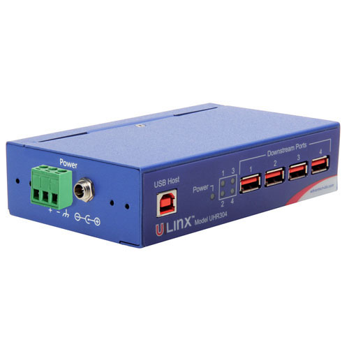 BB-UHR304 (ULI-414CI) - USB Hub externer Hub mit 4 isolierten (4kV) USB 2.0-Ports
