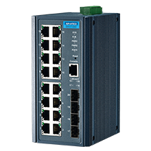 EKI-7720G-4F-AE - Managed Industrie Switch mit 16 Gb & 4 Gb Cu/SFP-Combo Ethernet Ports