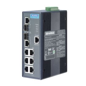 EKI-2748CI-AE - Managed Switch mit 6xGb- & 2xSC-LWL-LAN-Ports für erw. Temp.ber.