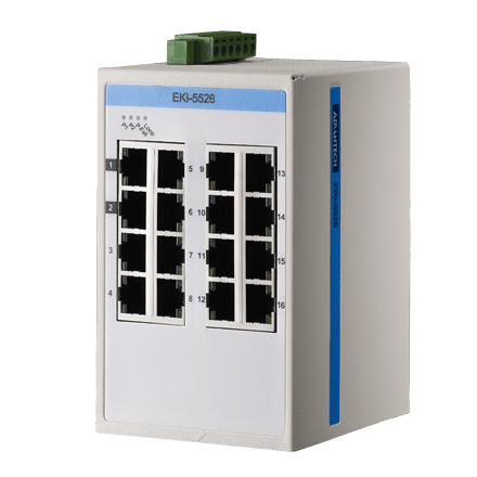 EKI-5526I-AE - ProView/SCADA Switch 10/100-Ethernet-Switch mit 16 Ports & SNMP-Support