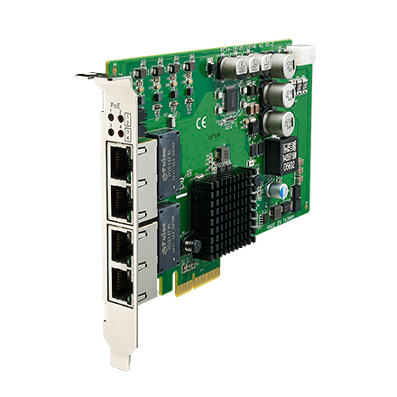 PCIe-1674E-AE - GigE Frame-Grabber Karte mit PoE mit 4 PoE Ports für Gigabit Ethernet Kameras