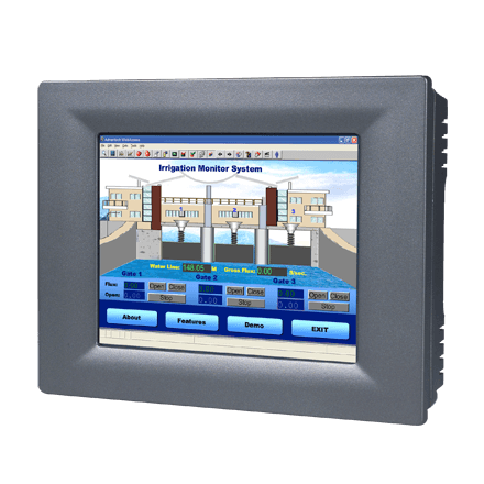 TPC-61T-E3AE - Lüfterloser Touch Panel IPC mit 5,7"-Display, TI-600MHz-CPU & WinCE 6.0