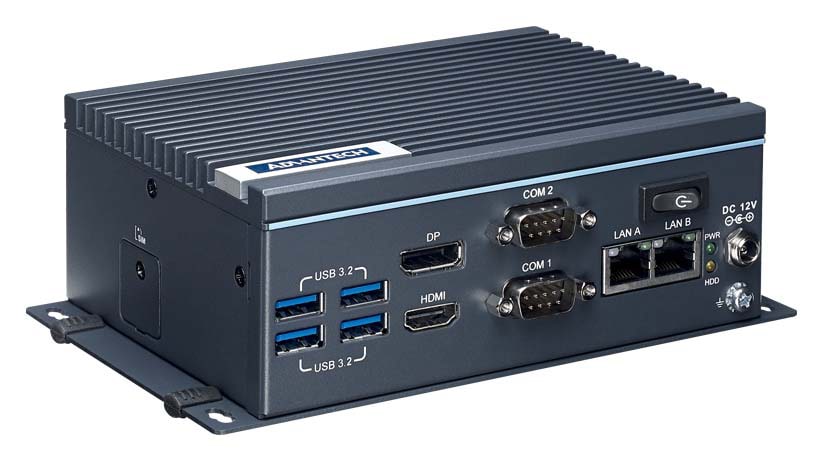 UNO-238-83N1AE (V1) - Embedded Box IPC lüfterlos mit i3-8145UE CPU, M.2, 2 LAN, DP+HDMI