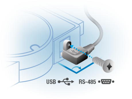 USB Anschluss zur Konfiguration